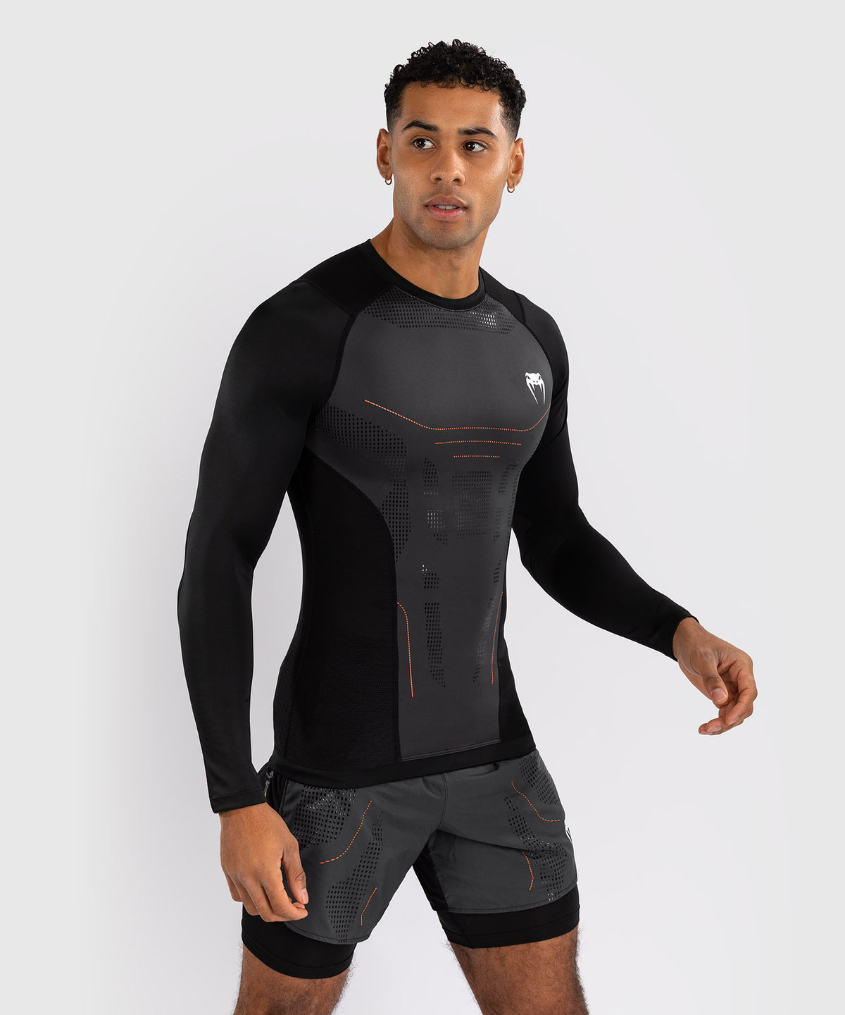 Venum Technical 3.0 Camiseta de Manga Larga Rashguard - Grafito
