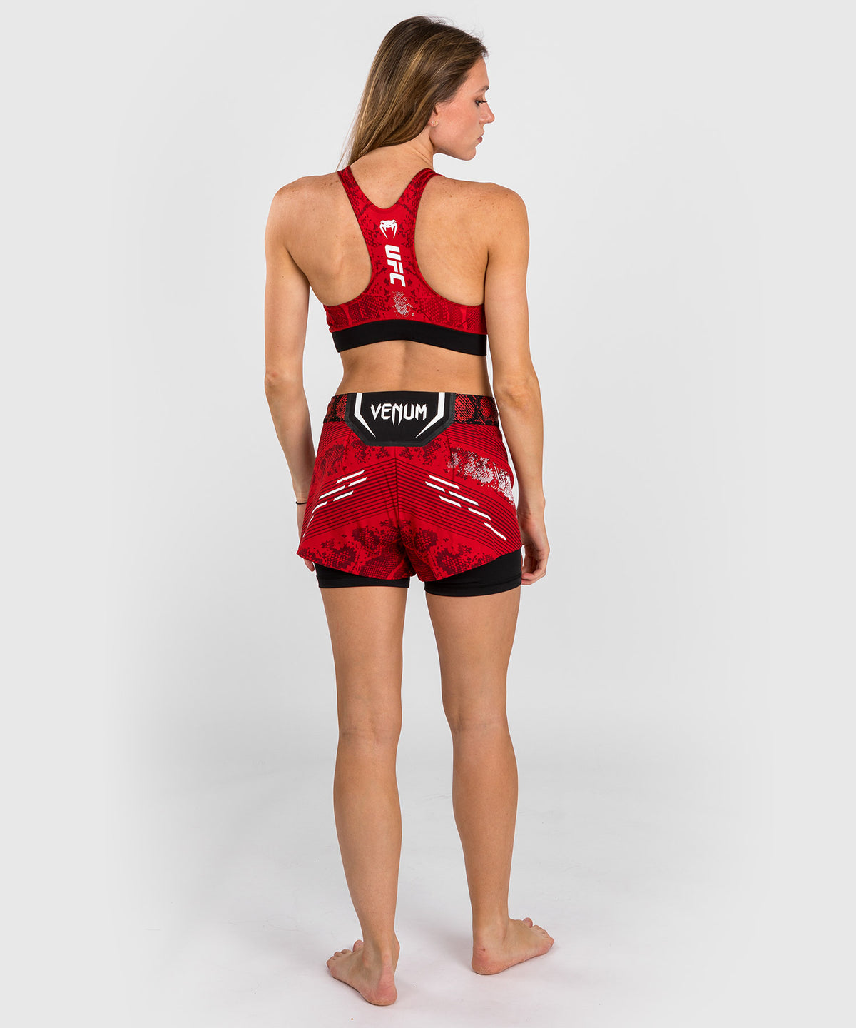 UFC Adrenaline by Venum Authentic Fight Night Women's Sports Bra - Rot