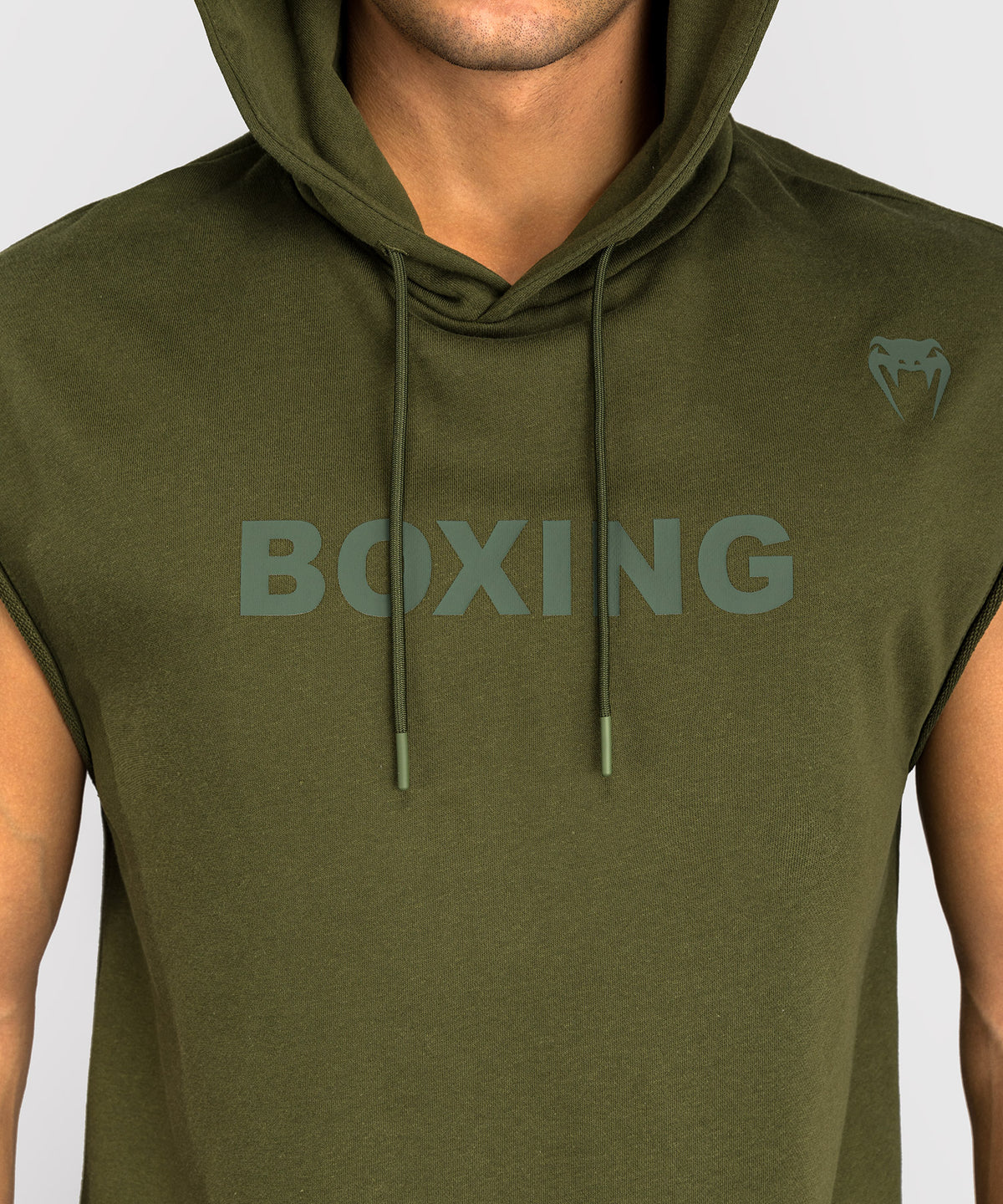 Venum Boxing VT Felpa con Cappuccio Senza Maniche – Verde Militare
