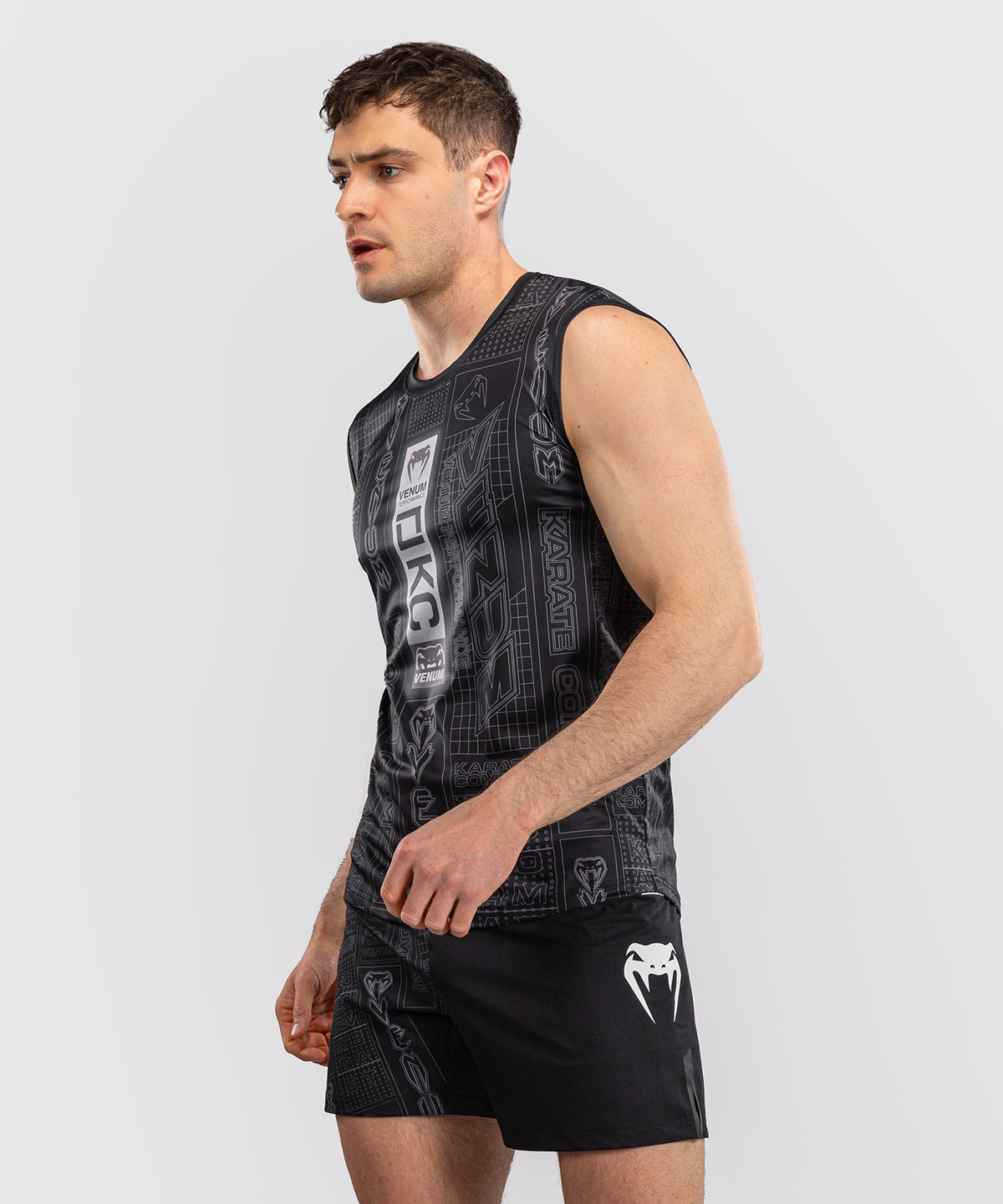 Karate Combat by Venum Camiseta Dry Tech Sin Mangas – Negro/Gris