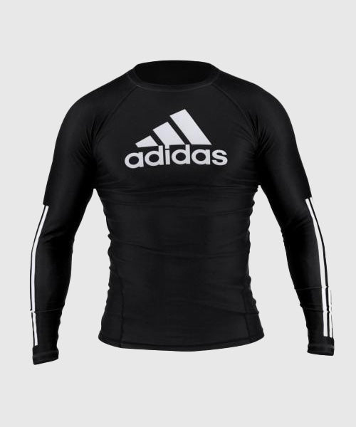 Haut de Compression Manches Longues Adidas - Noir/Noir