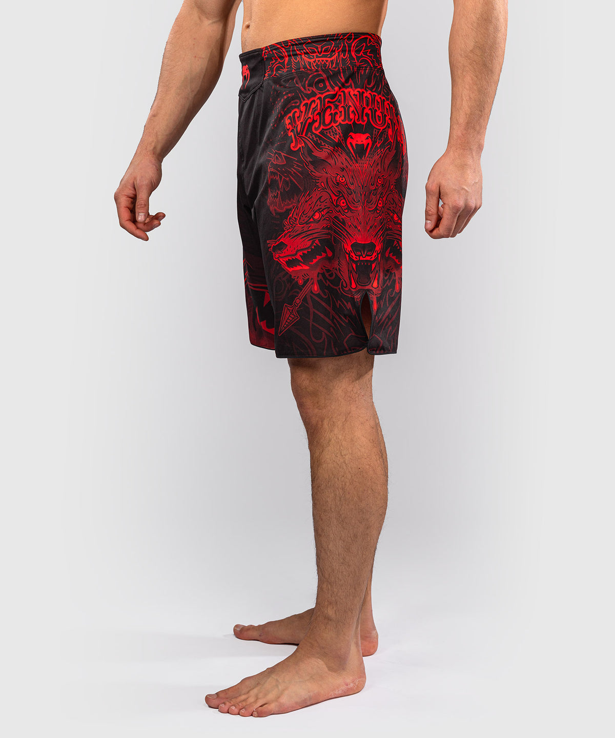 Short de Combat Venum Wolf Atak – Noir/Rouge