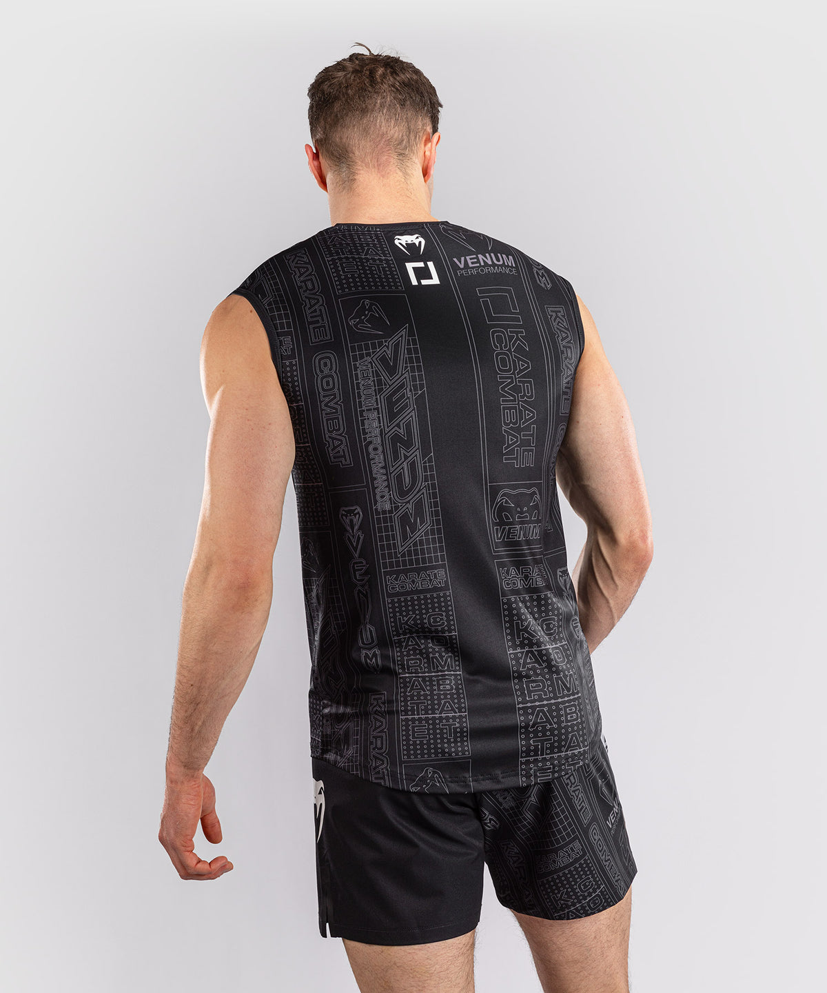 Karate Combat by Venum Camiseta Dry Tech Sin Mangas – Negro/Gris