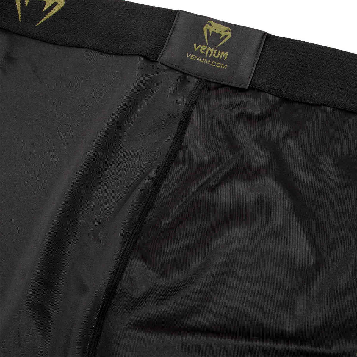 Pantaloni a compressione Venum Signature - Nero/Cachi