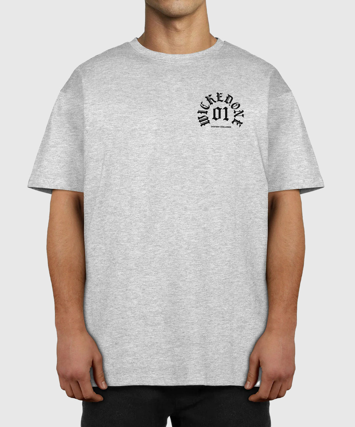 T-Shirt Oversize Wicked One Goat - Gris
