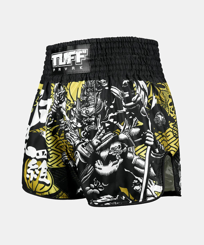 Tuff Payak Wrath Of The Ashura Pantaloncini da Muay Thai - Nero