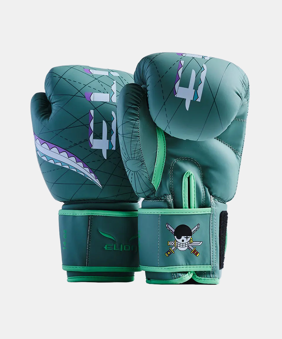 Elion X One Piece Zoro Guantoni da Boxe - Verde