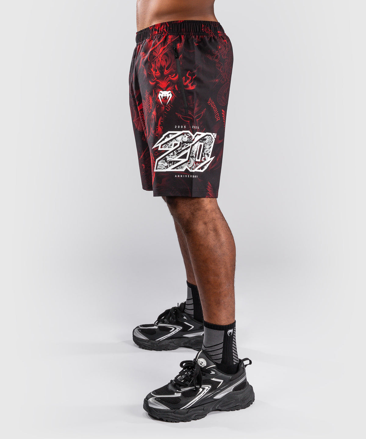 Venum 20th Anniversary Short de Entrenamiento - Negro/Rojo