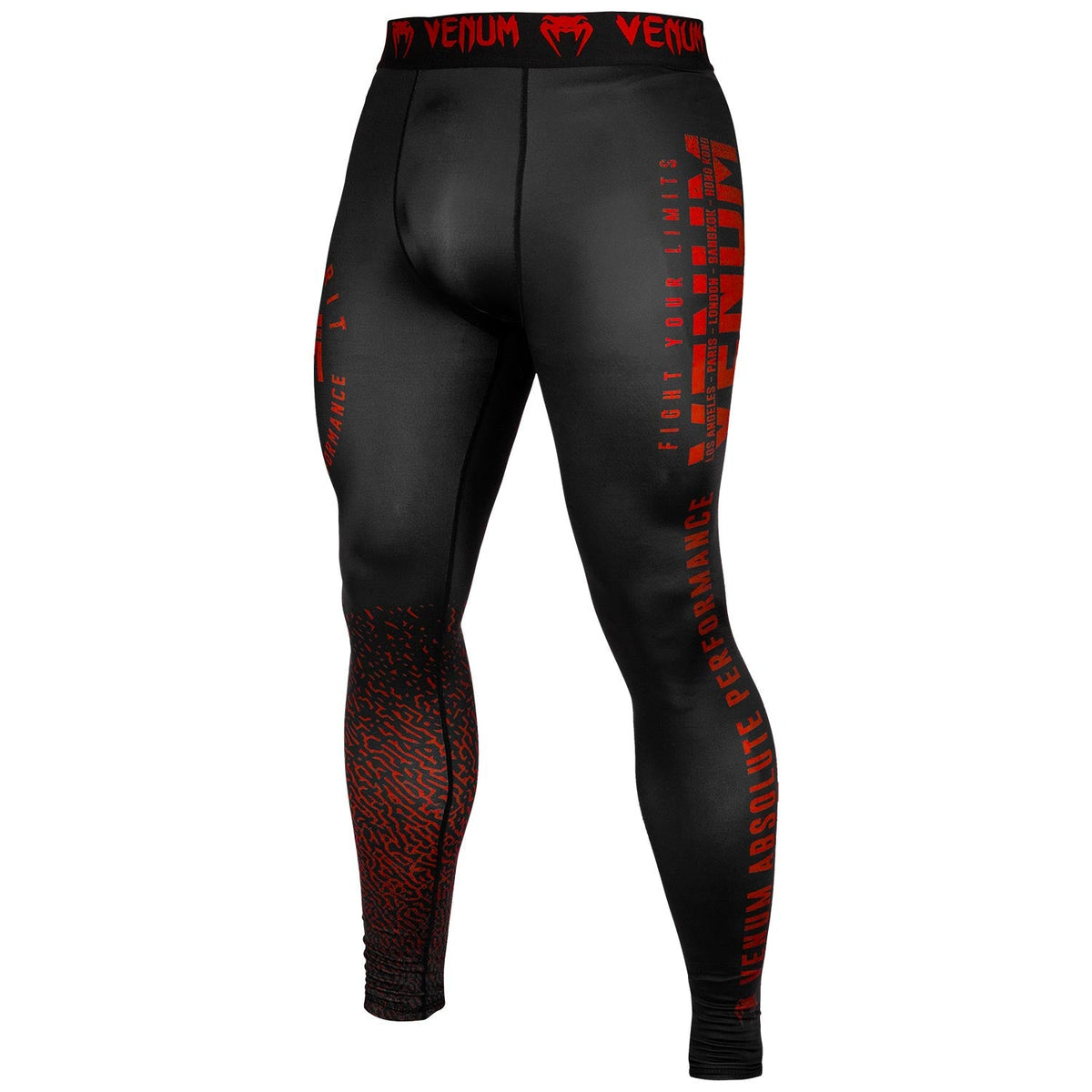 Venum Signature Kompressionshose - Schwarz/Rot