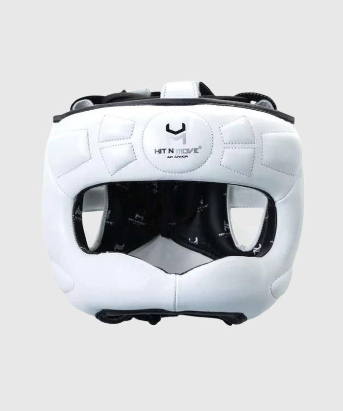 Hit N Move Air Armor Boxing Headgear with Face Bar - Panda