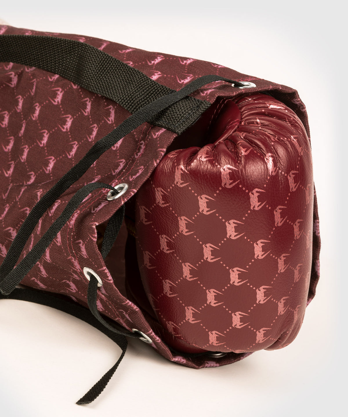 Venum Coco Monogram Pro Lace Up Boxing Gloves - Garnet Red