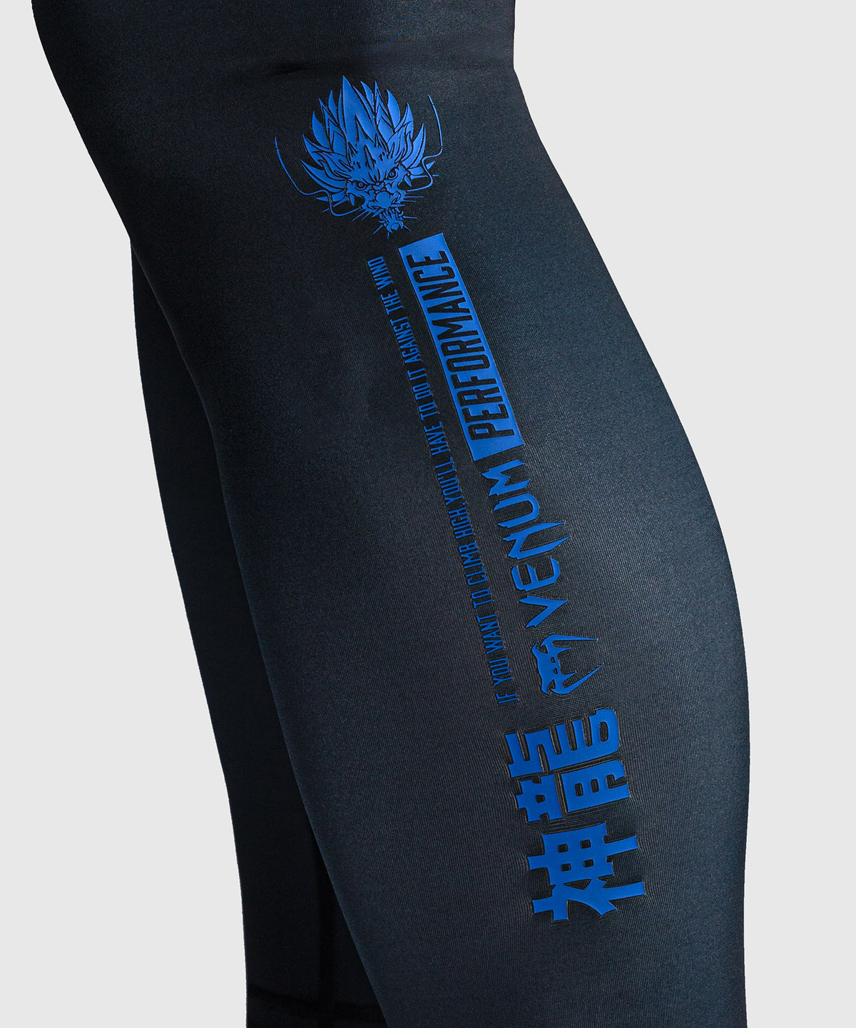 Venum Thunder Dragon Spats - Black/Royal Blue