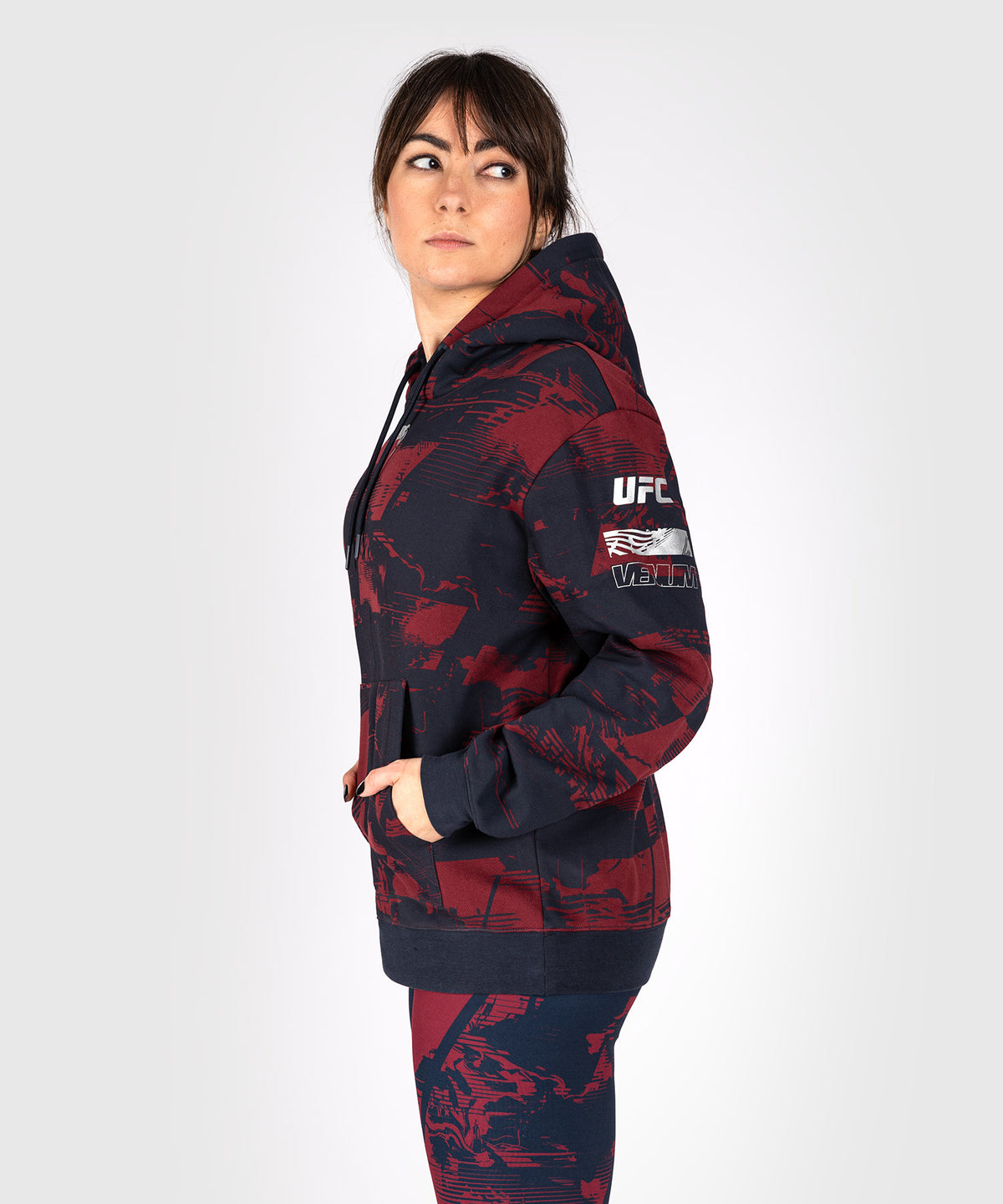 Women's UFC Zenith by Venum Burgundy Authentic Fight Week Pullover Hoodie