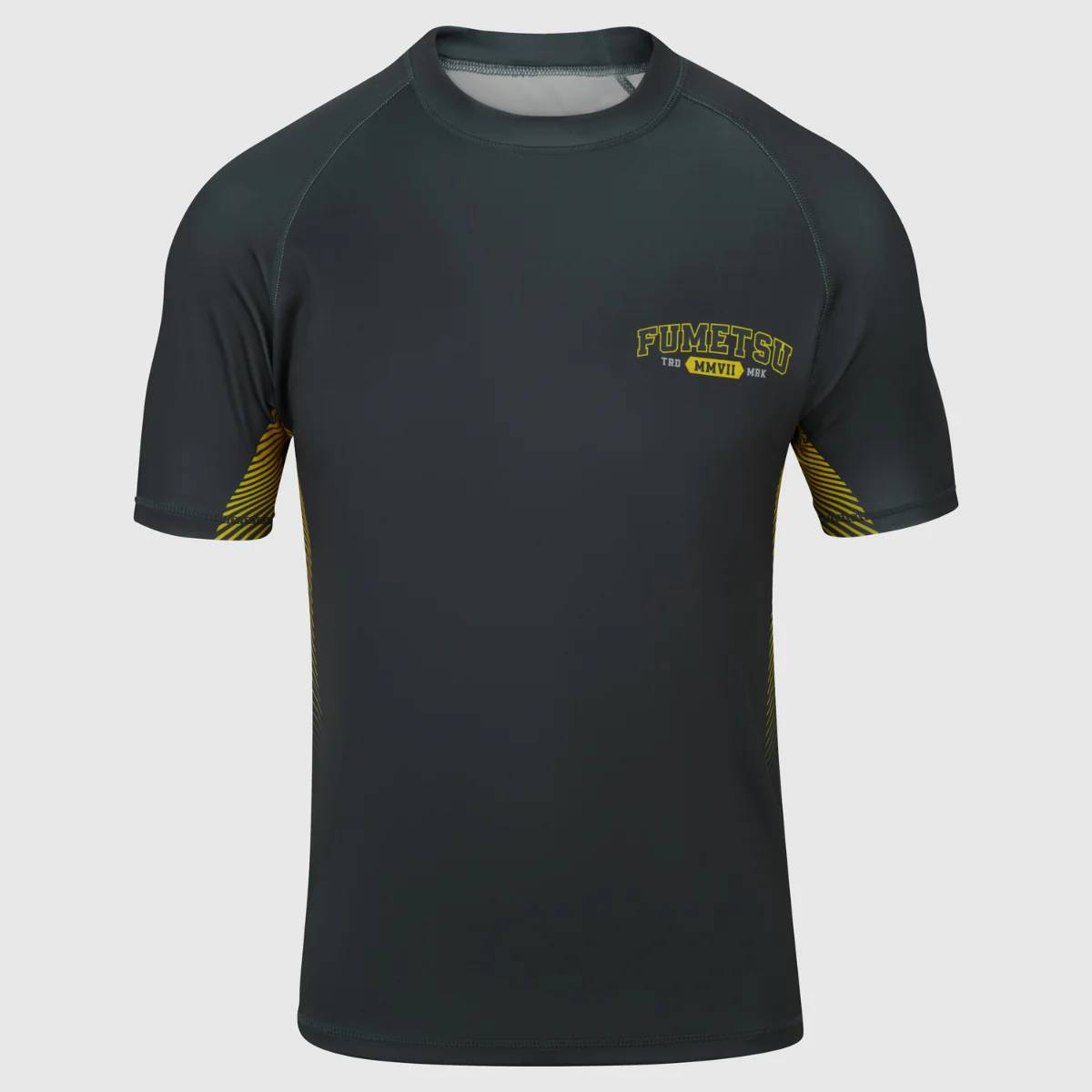Fumetsu Varsity Rashguard de Manga Corta - Grau