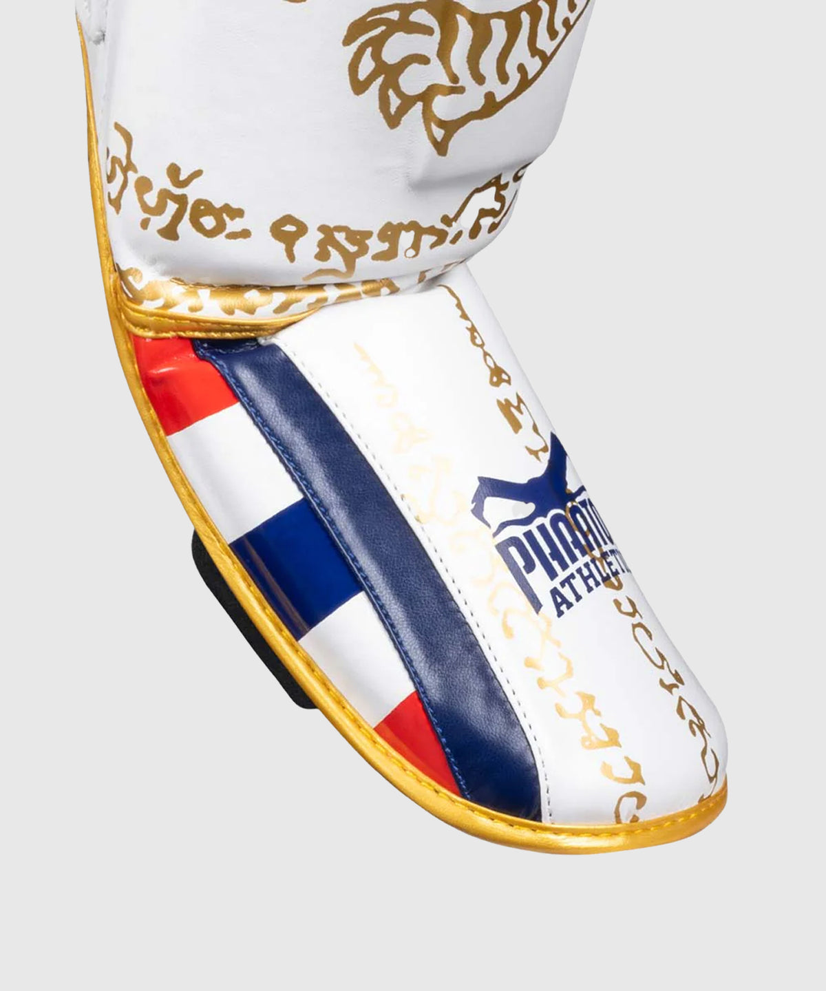 Phantom Athletics Muay Thai Limitierte Edition Schienbeinschoner - Weiß/Gold