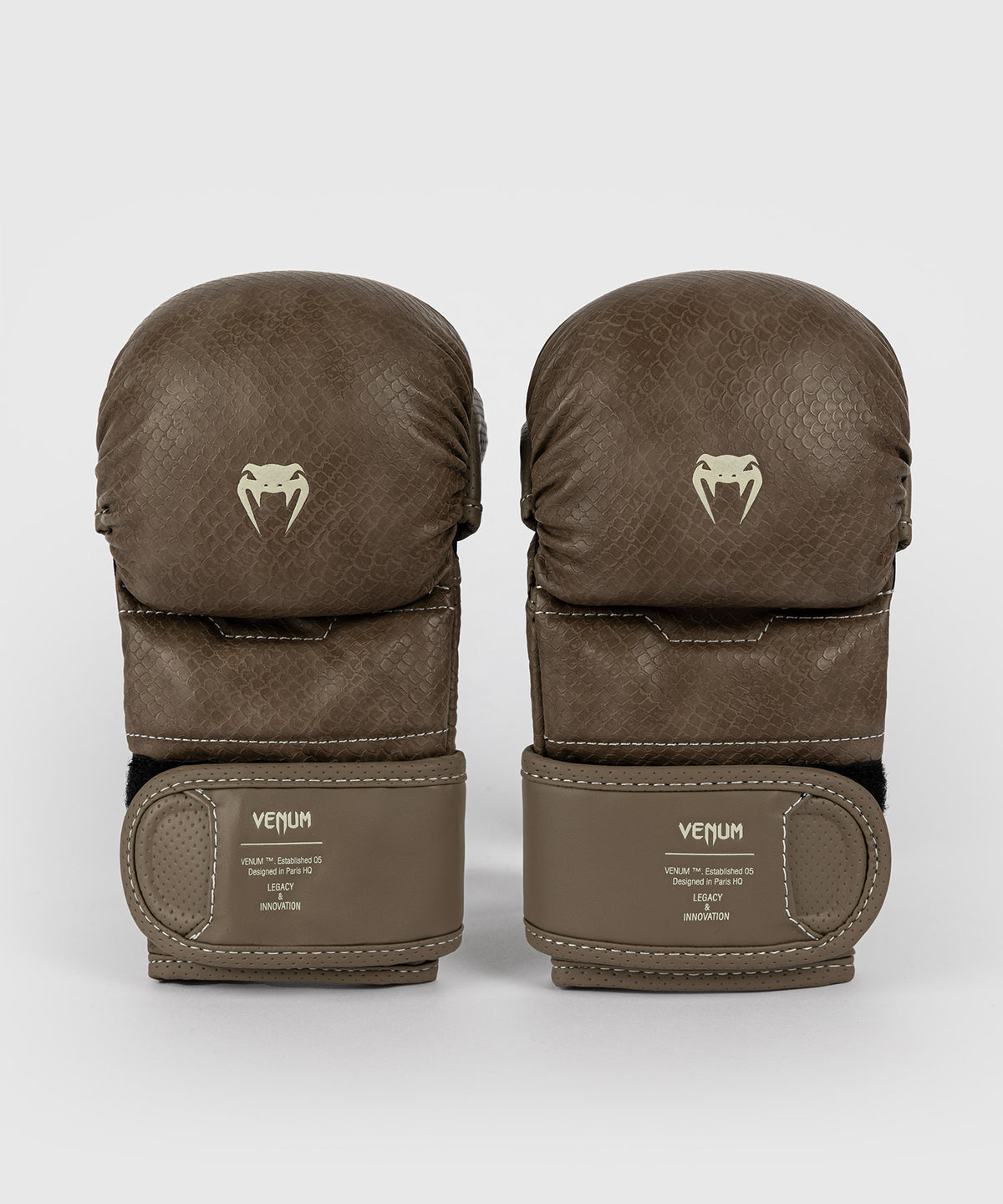 Venum Impact Evo Scales Guantes de sparring MMA - Marrón