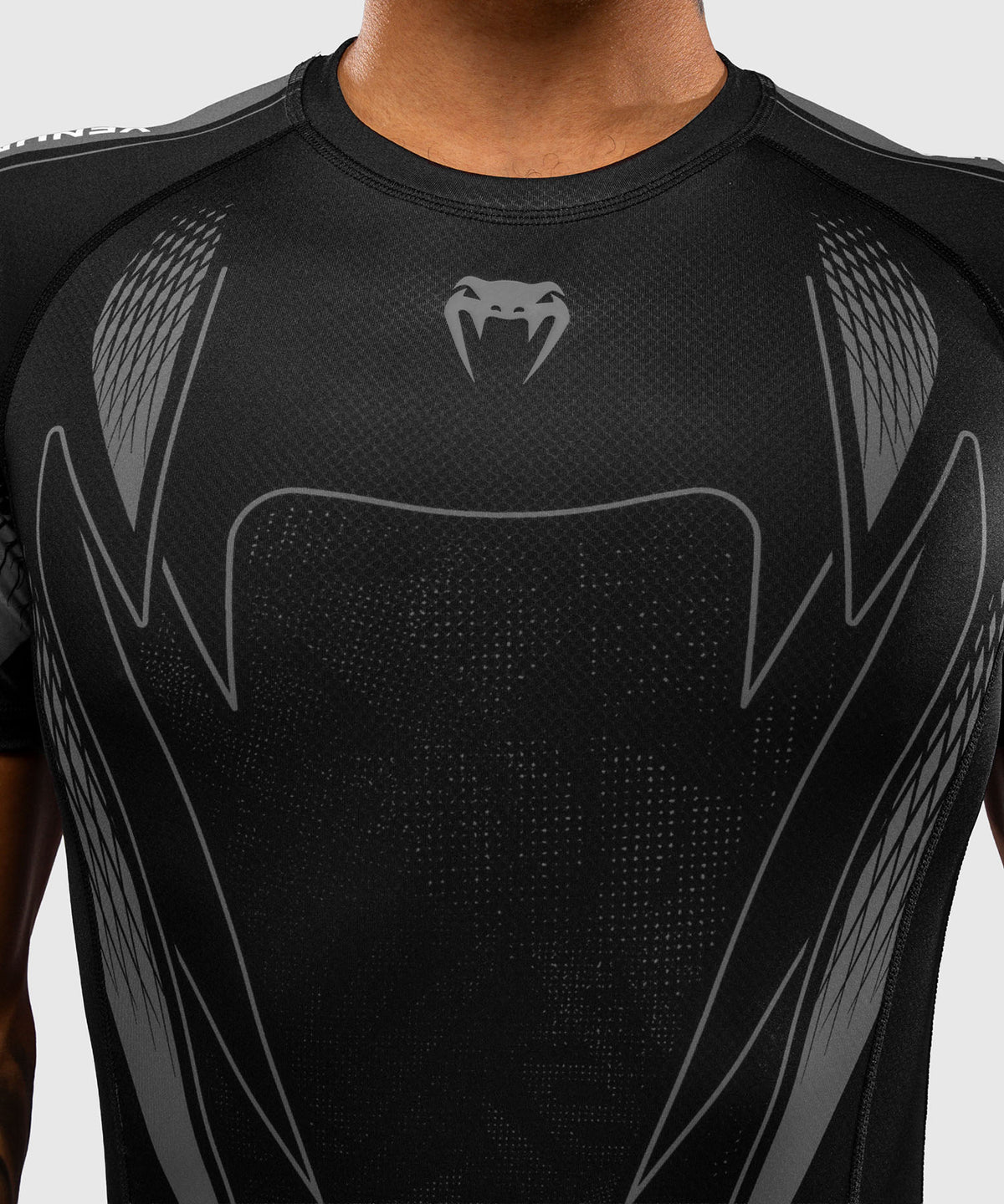 Venum Amazonia Reborn Short Sleeve Rashguard - Black/Grey
