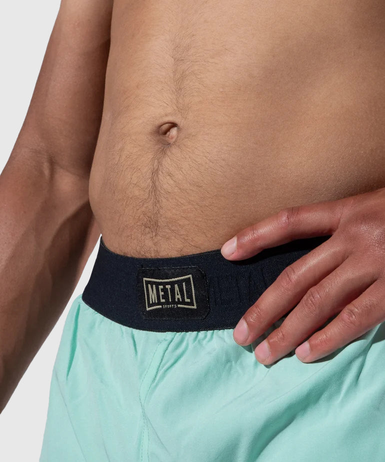 Fight Short 2 en 1 Metal Boxe Deep Waters - Vert