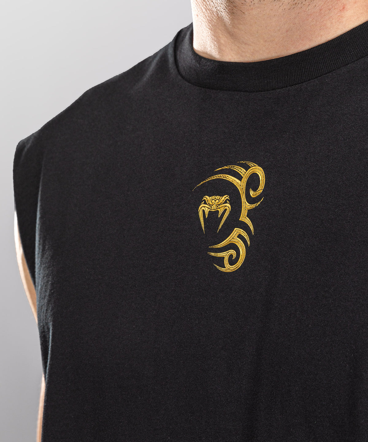 Venum x Mike Tyson Tiger Sleeveless T-Shirt - Black/Gold
