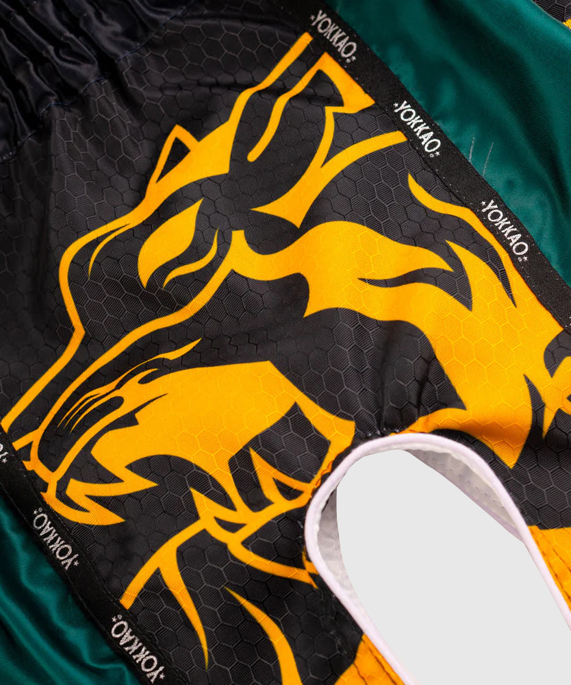 Yokkao Original Or Pantaloncini da Muay Thai - Verde