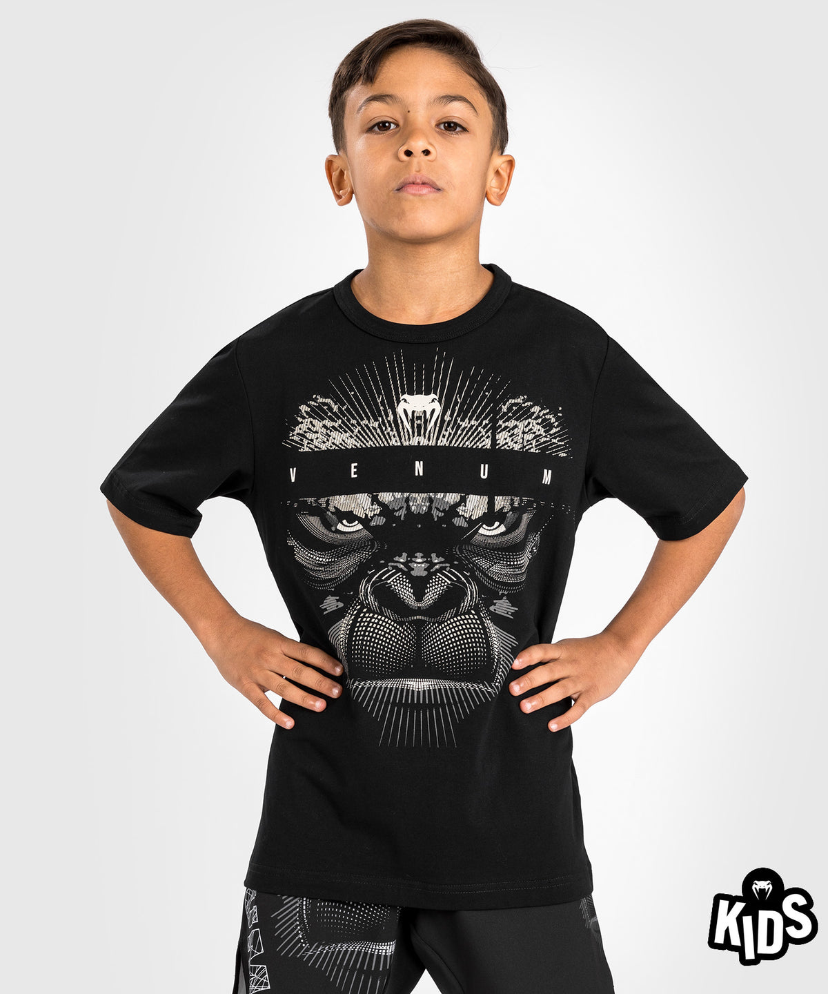Venum Gorilla Jungle T-Shirt for Kids - Black/White