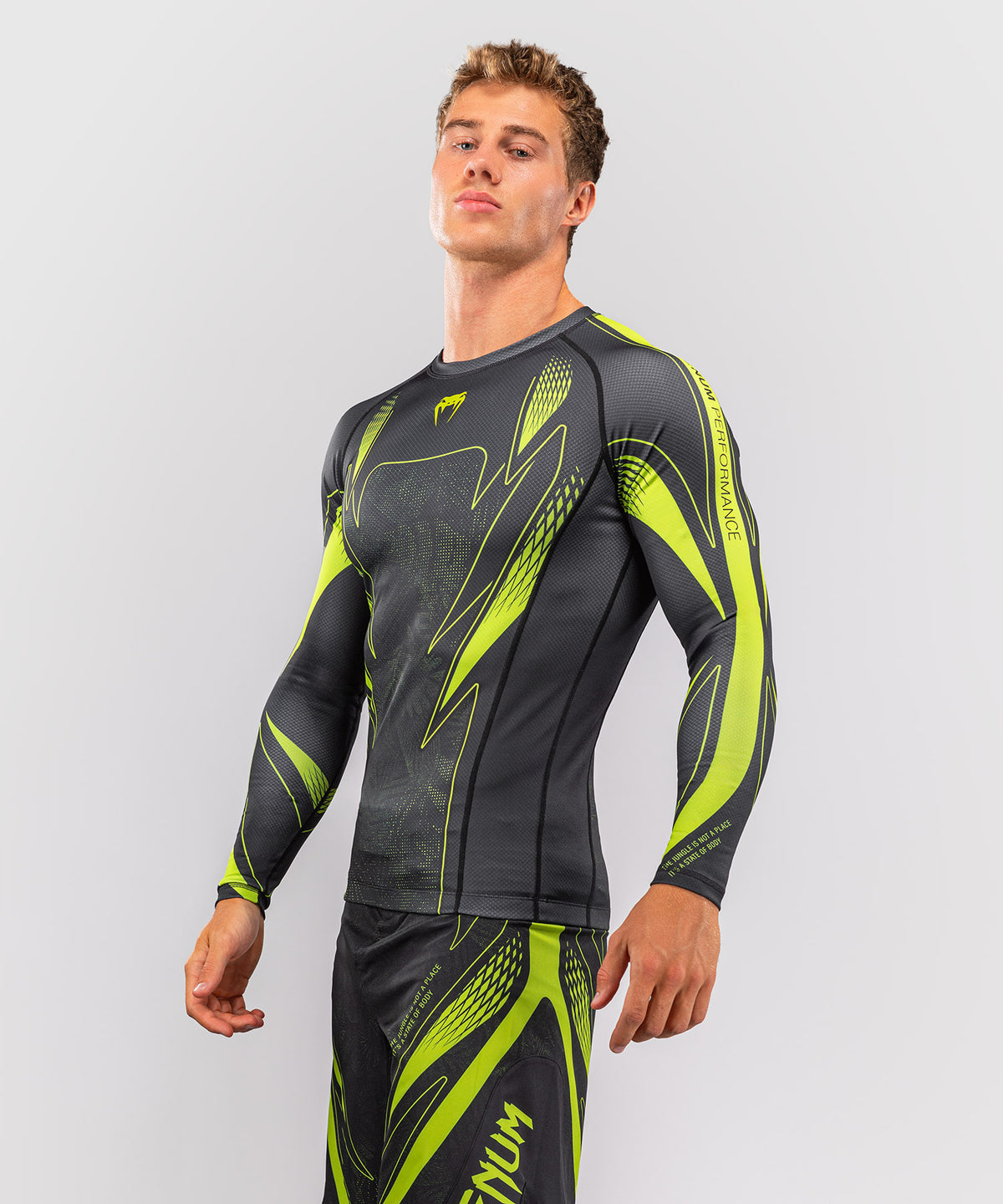 Venum Amazonia Reborn Long Sleeve Rashguard - Black/Green