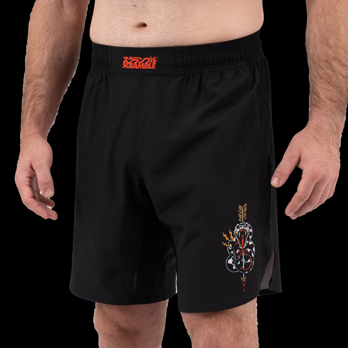 Short de MMA Scramble Scramble Or Dead - Noir
