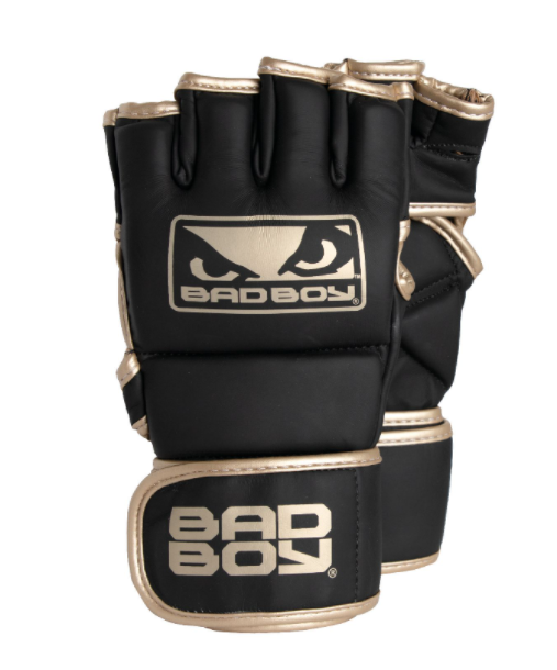 Bad Boy Fashion Guantoni da MMA con pollici - Nero/Oro