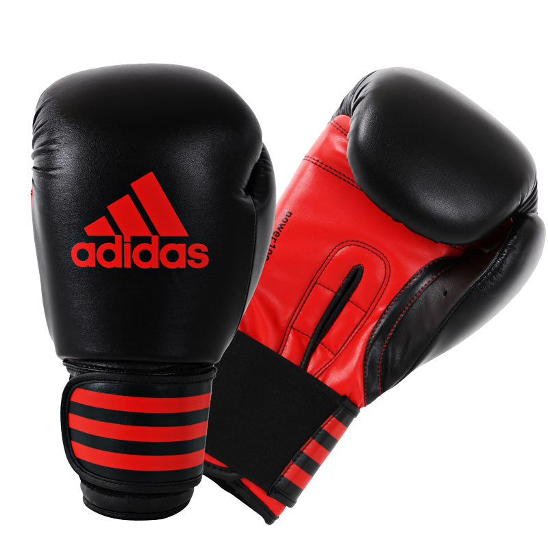 Adidas Power 100 Boxing Gloves - Black/Red