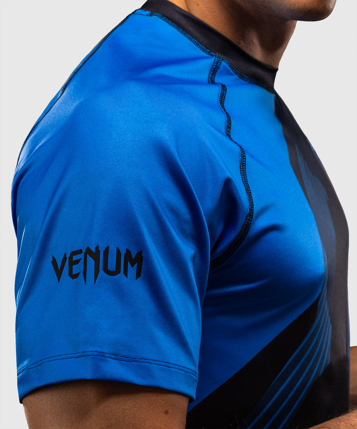 Venum No-Gi 6.0 Dry Tech T-Shirt - Black/Blue