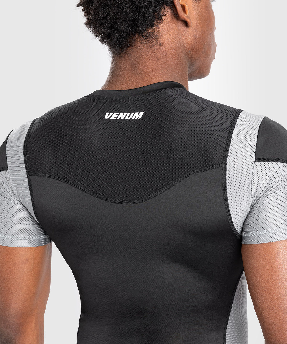Venum Tempest Rashguard De Manga Corta para Hombre - Negro/Gris