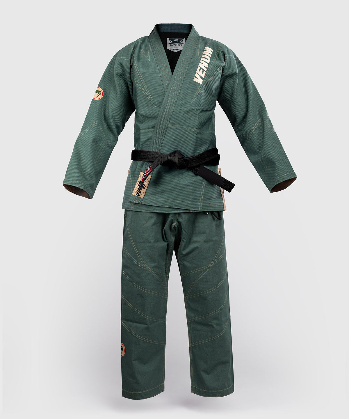 Venum Elite 5.0 - 450 - Gi de Jiu Jitsu Brasileño - Verde Bosque