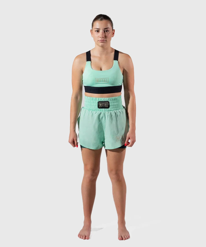 Metal Boxe Deep Waters Pantalones de Combate 2 en 1 de Mujer - Verde