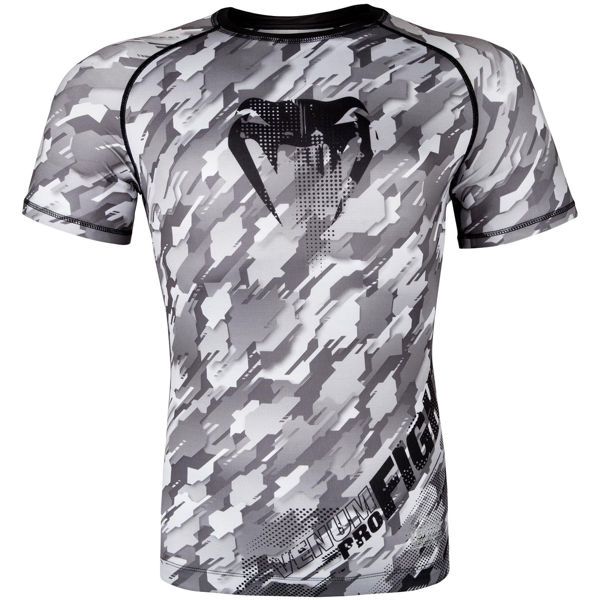 Rashguard Venum Tecmo - Mangas Cortas - Gris