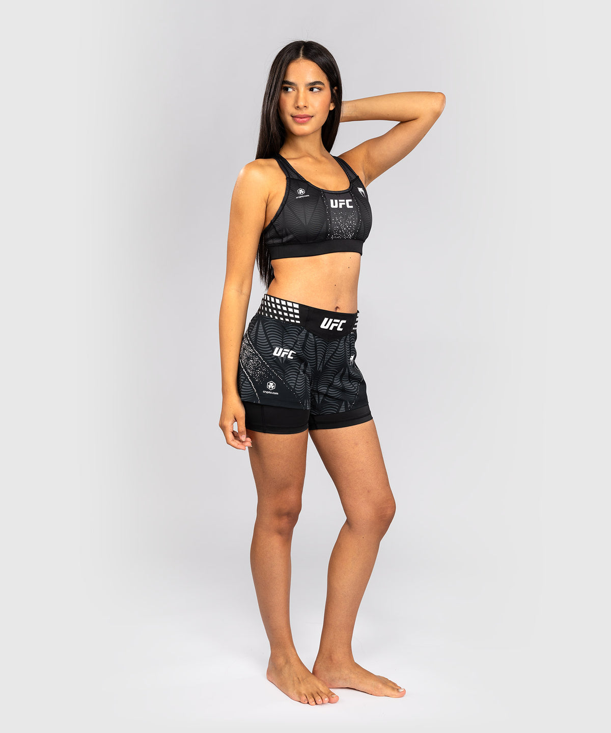 UFC Zenith by Venum Authentic Fight Night Kurze Passform Fight Short Damen - Schwarz