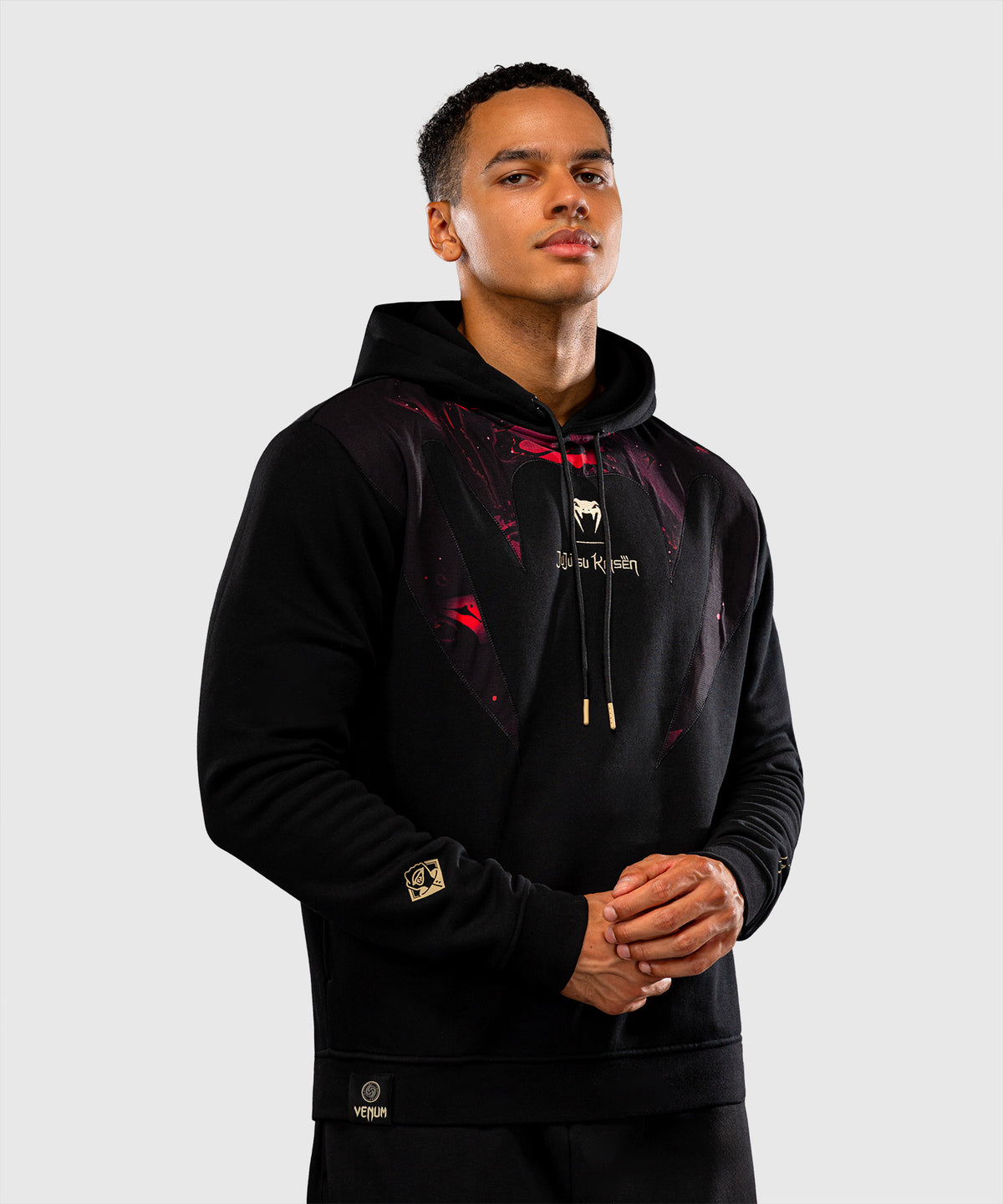 Jujutsu Kaisen x Venum Itadori Kapuzenpullover – Schwarz/Rot