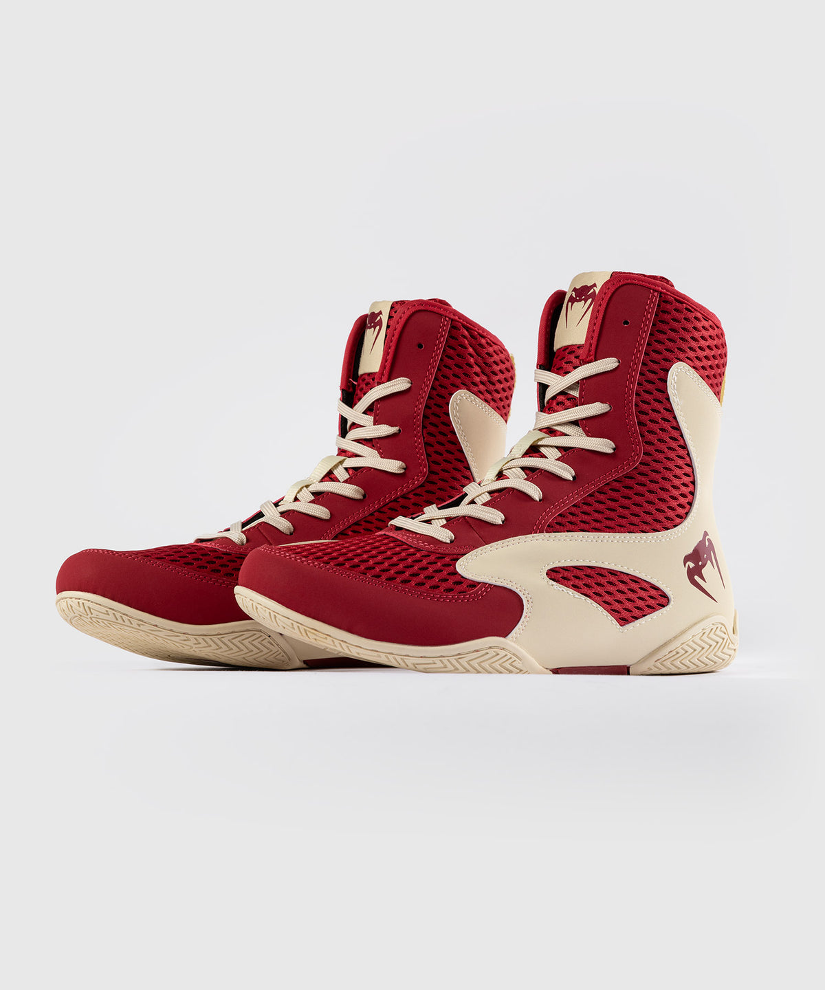 Venum Contender Boxing Shoes - Ruby Red/ Ivory