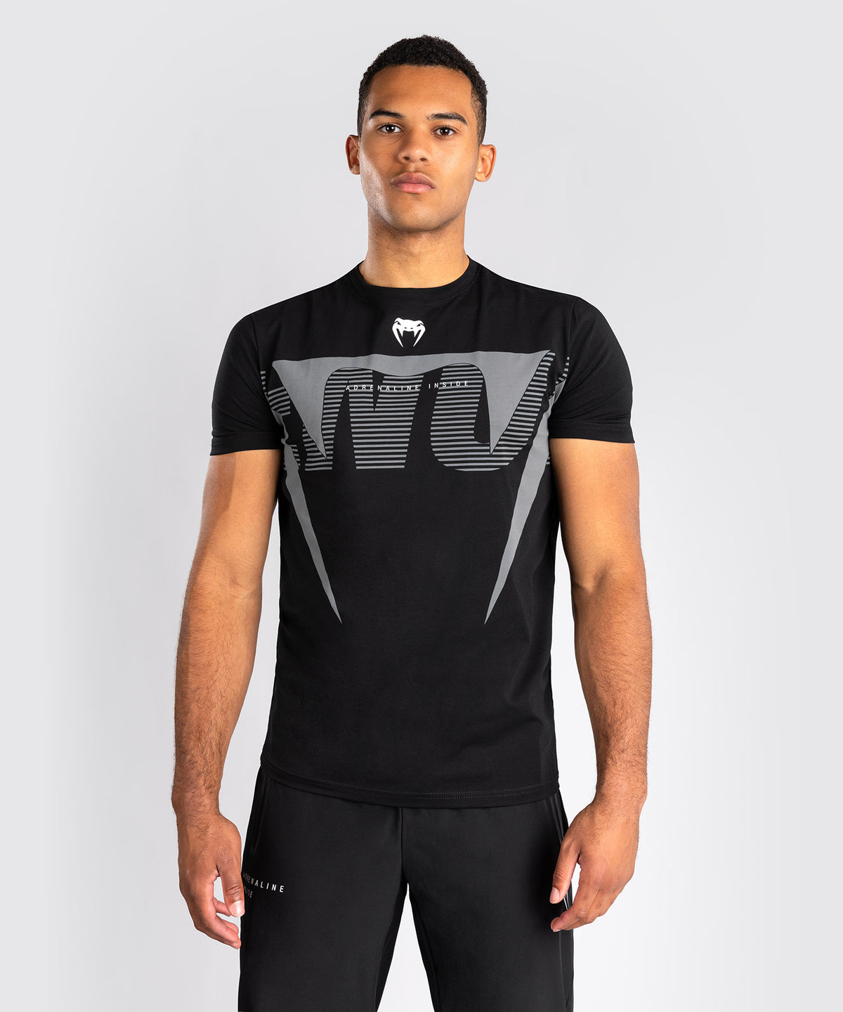 Venum Adrenaline T-shirt – Schwarz/Silbergrau