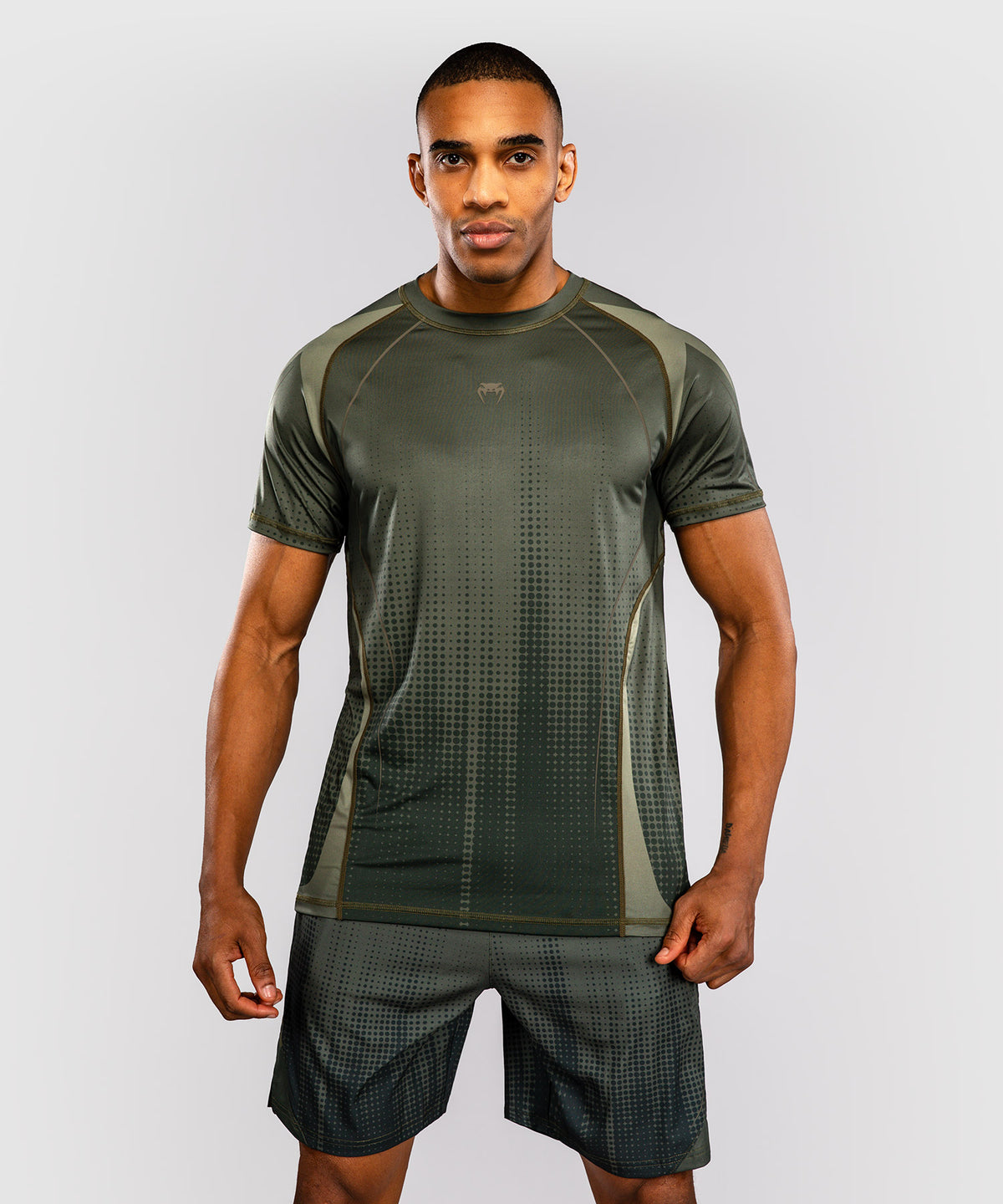 Venum Stealth Dry-Tech-T-Shirt – Khaki/Dunkelgrün