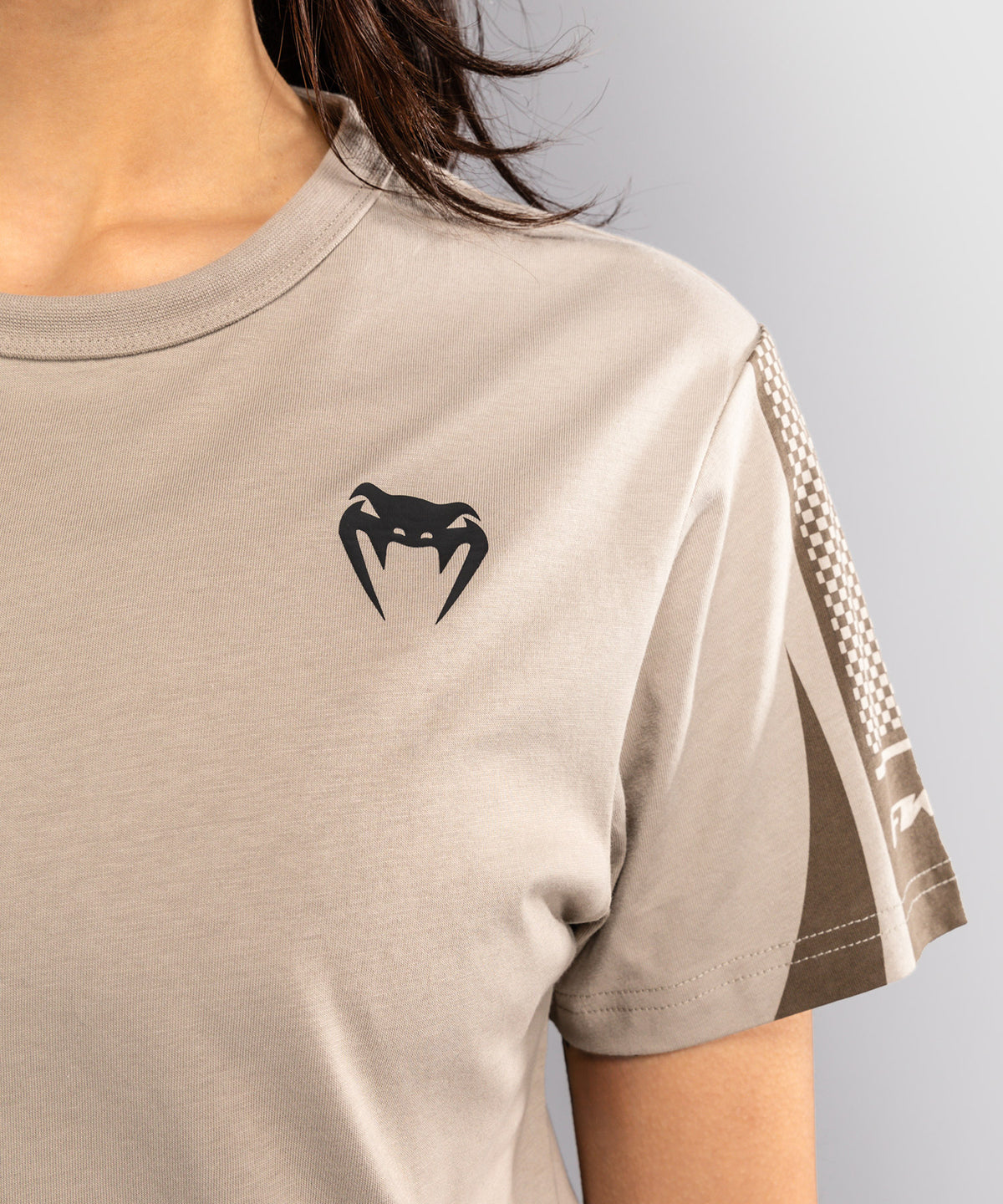 T-shirt à Manches Courtes pour Femme Venum UFC Unity by Venum Authentic Fight Week - Sable