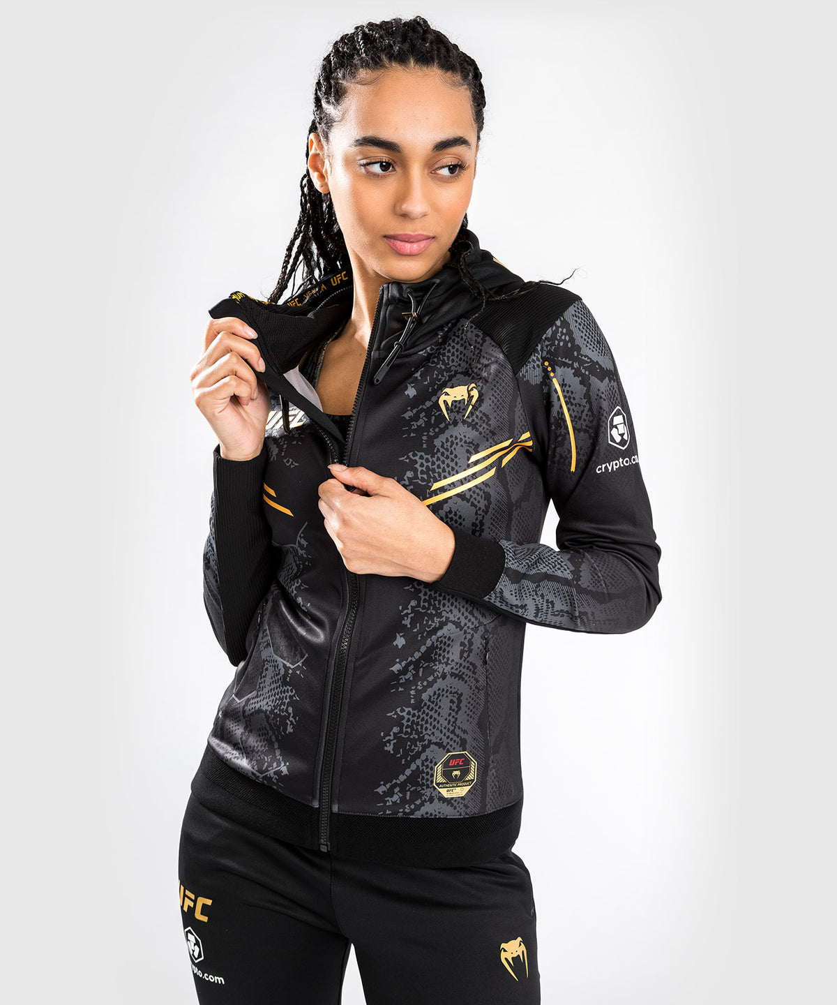UFC Adrenaline by Venum Authentic Fight Night Women’s Walkout Hoodie - Champion