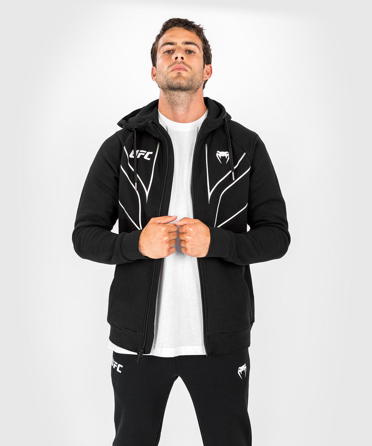 Veste à capuche pour Hommes UFC Venum Fight Night 2.0 Replica - Noir
