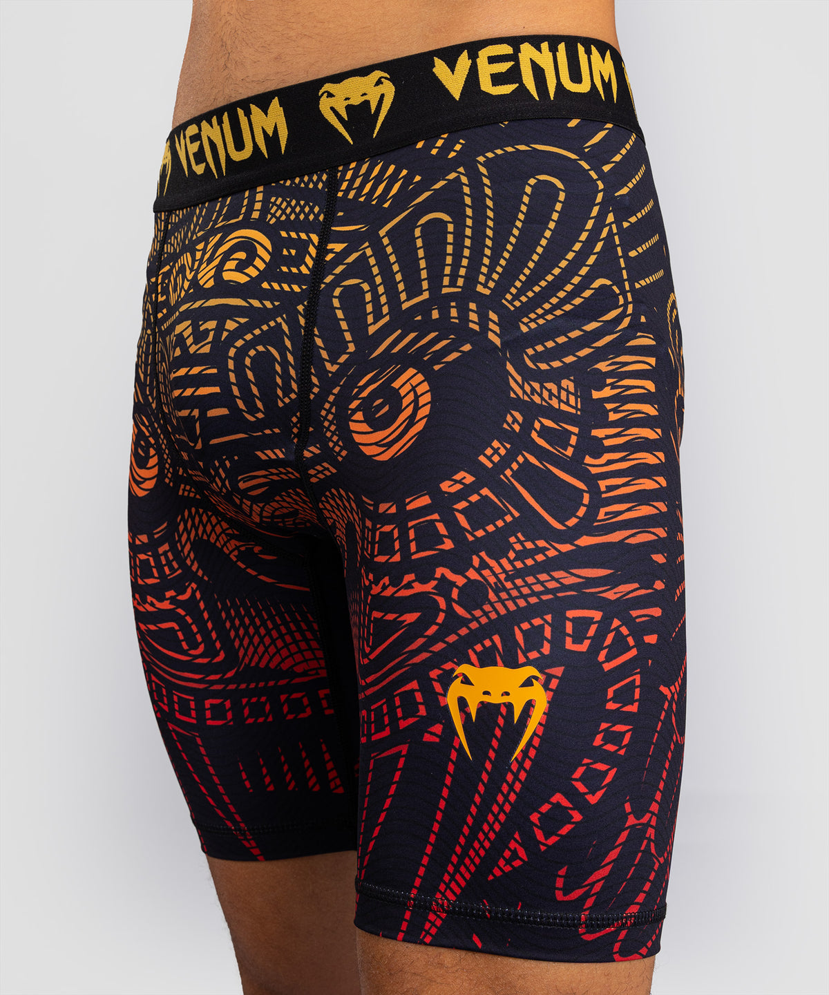 Venum Quetzal Fury Guantes Vale Tudo - Negro/Rojo Fury/Mandarina