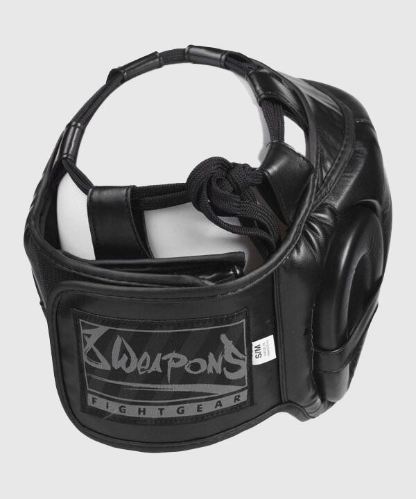 8 Weapons Unlimited Boxhelm - Schwarz/Schwarz