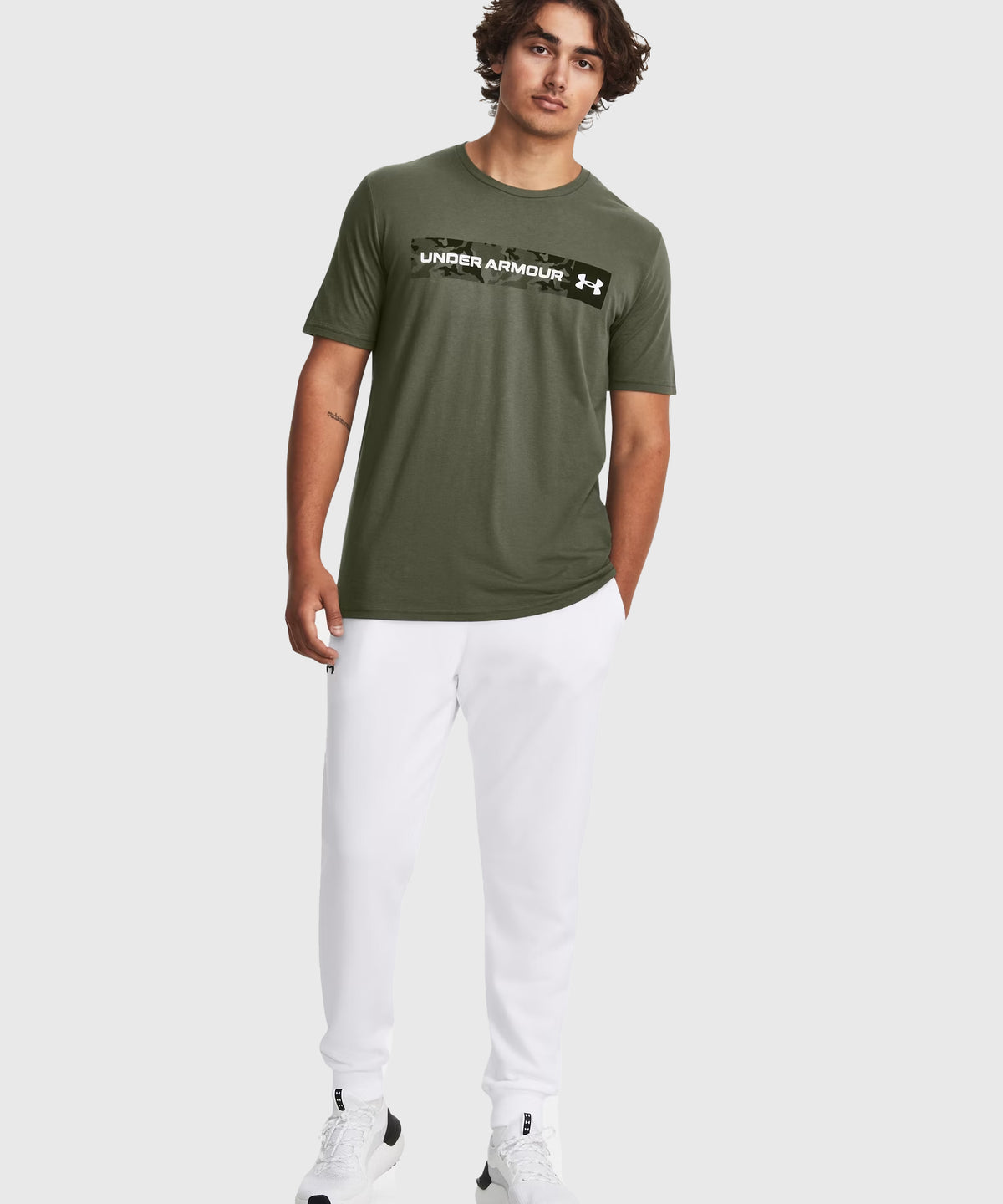 Under Armour Ua Camo Chest Stripe T-Shirt – Khaki