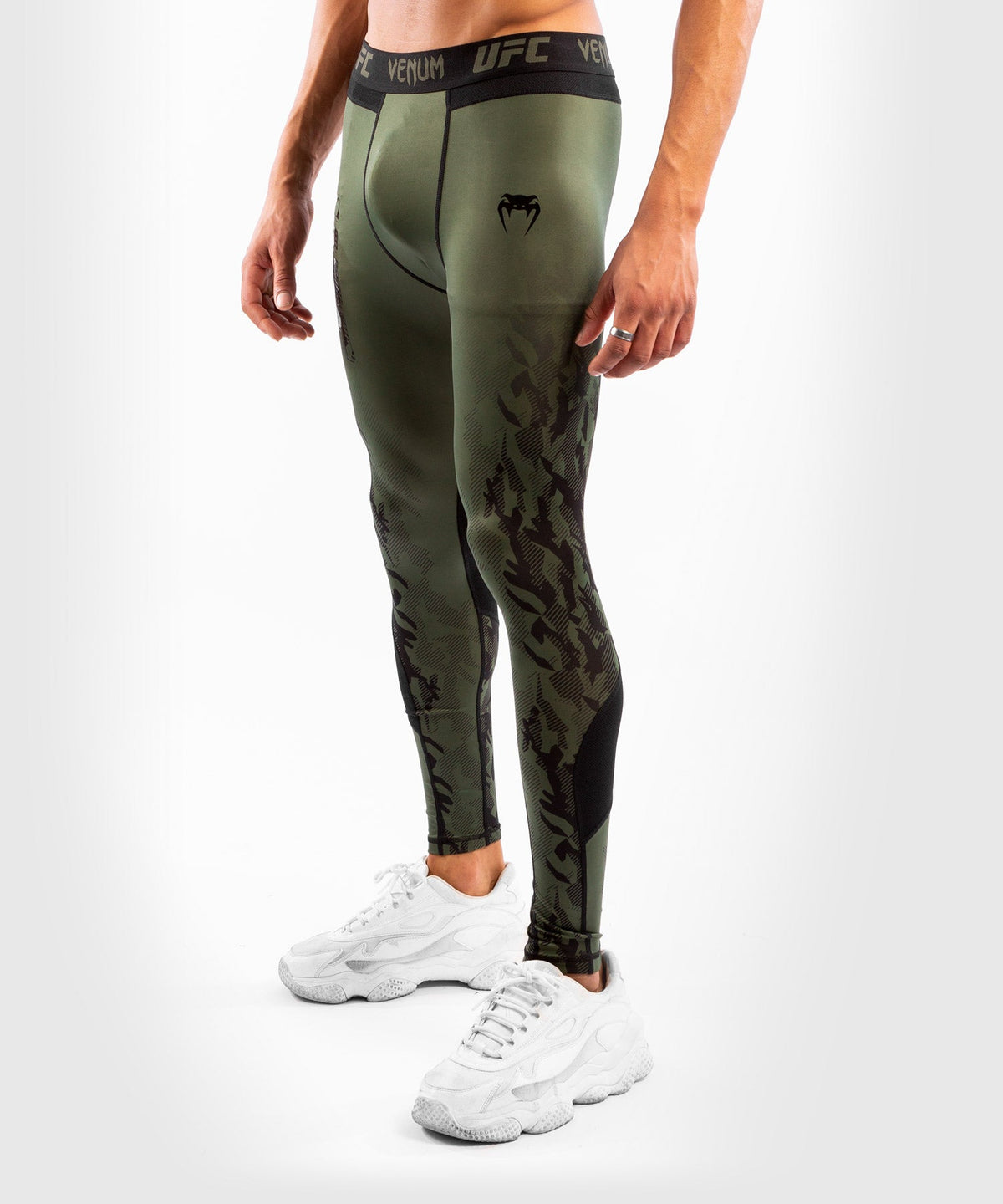 Pantalon de Compression Homme UFC Venum Authentic Fight Week - Kaki