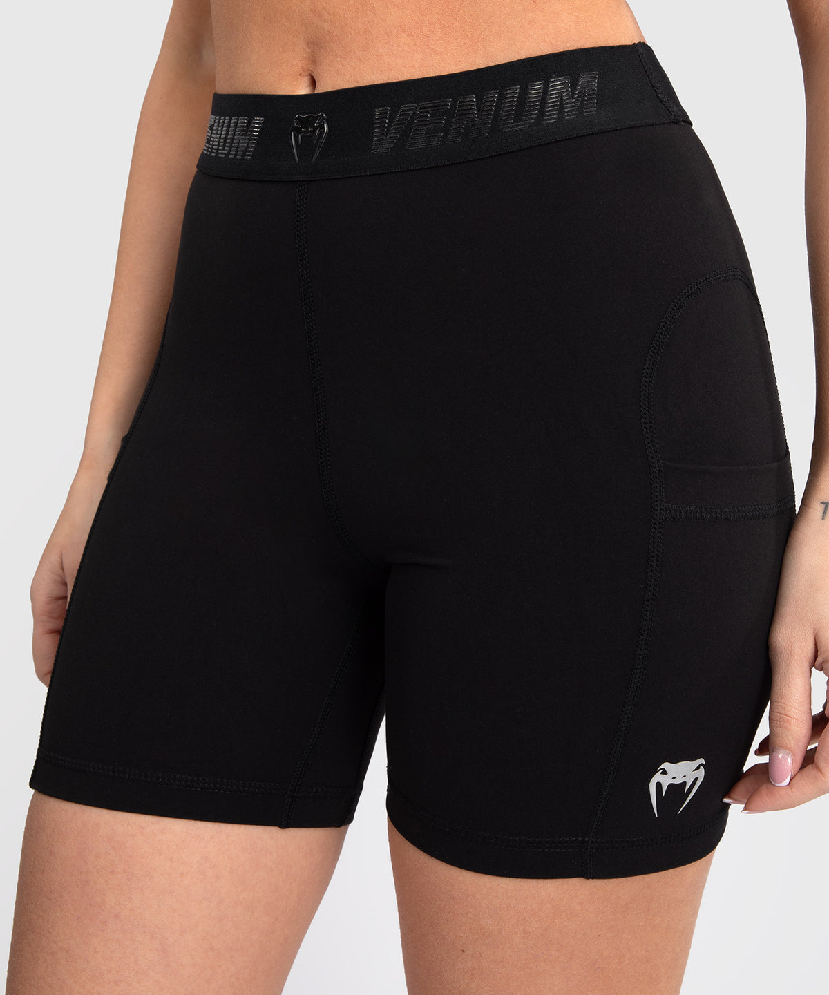 Short de compression long pour Femmes Venum Elevate - Noir