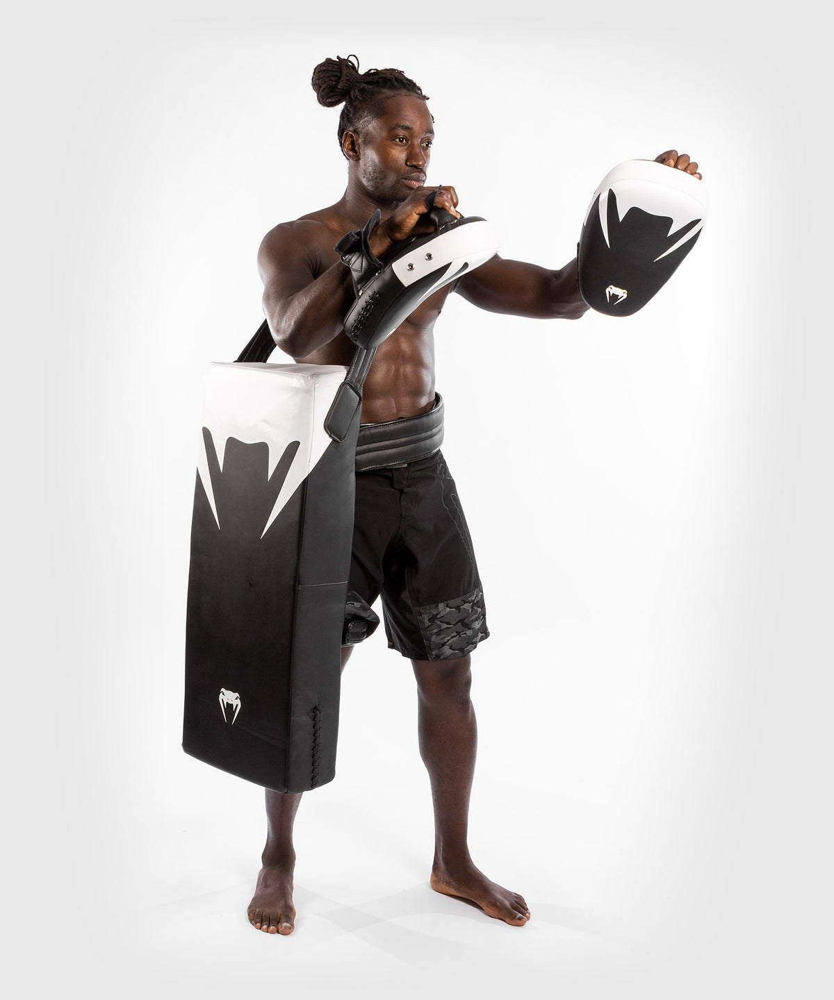 Bouclier Kick Boxing Micro Fibre Venum - Noir/Blanc
