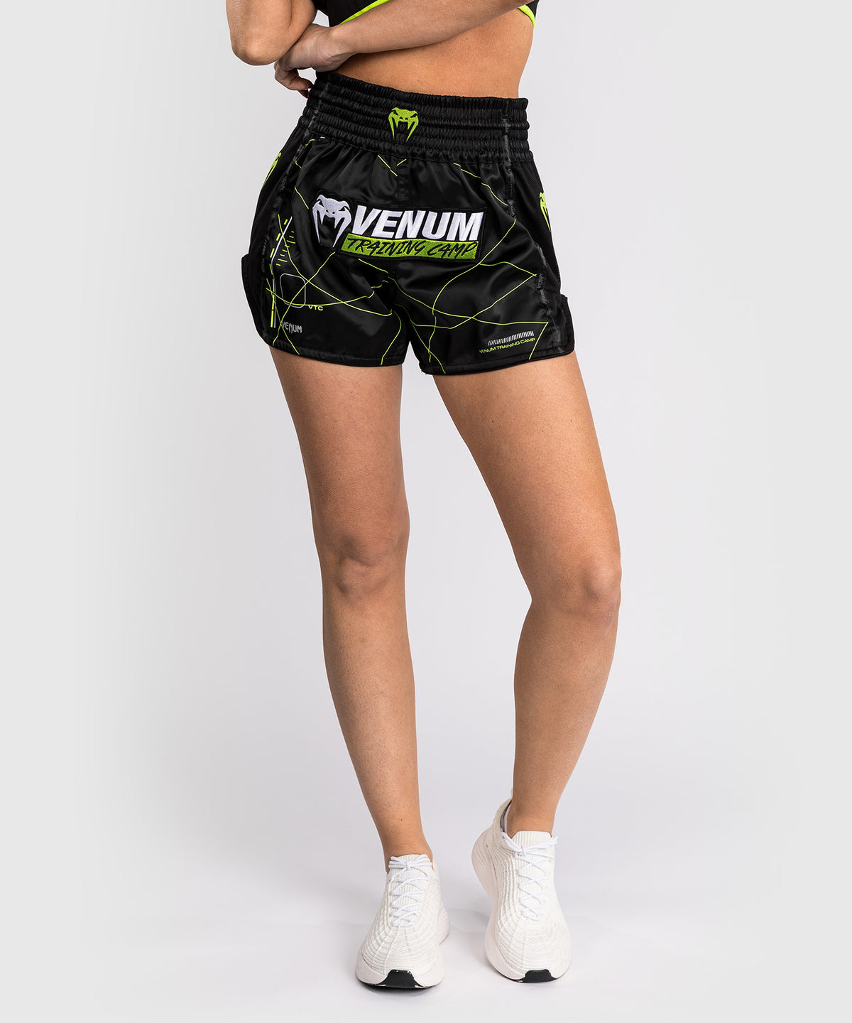 Venum Training Camp 4.0 Muay Thai Shorts - Schwarz/Neongrün