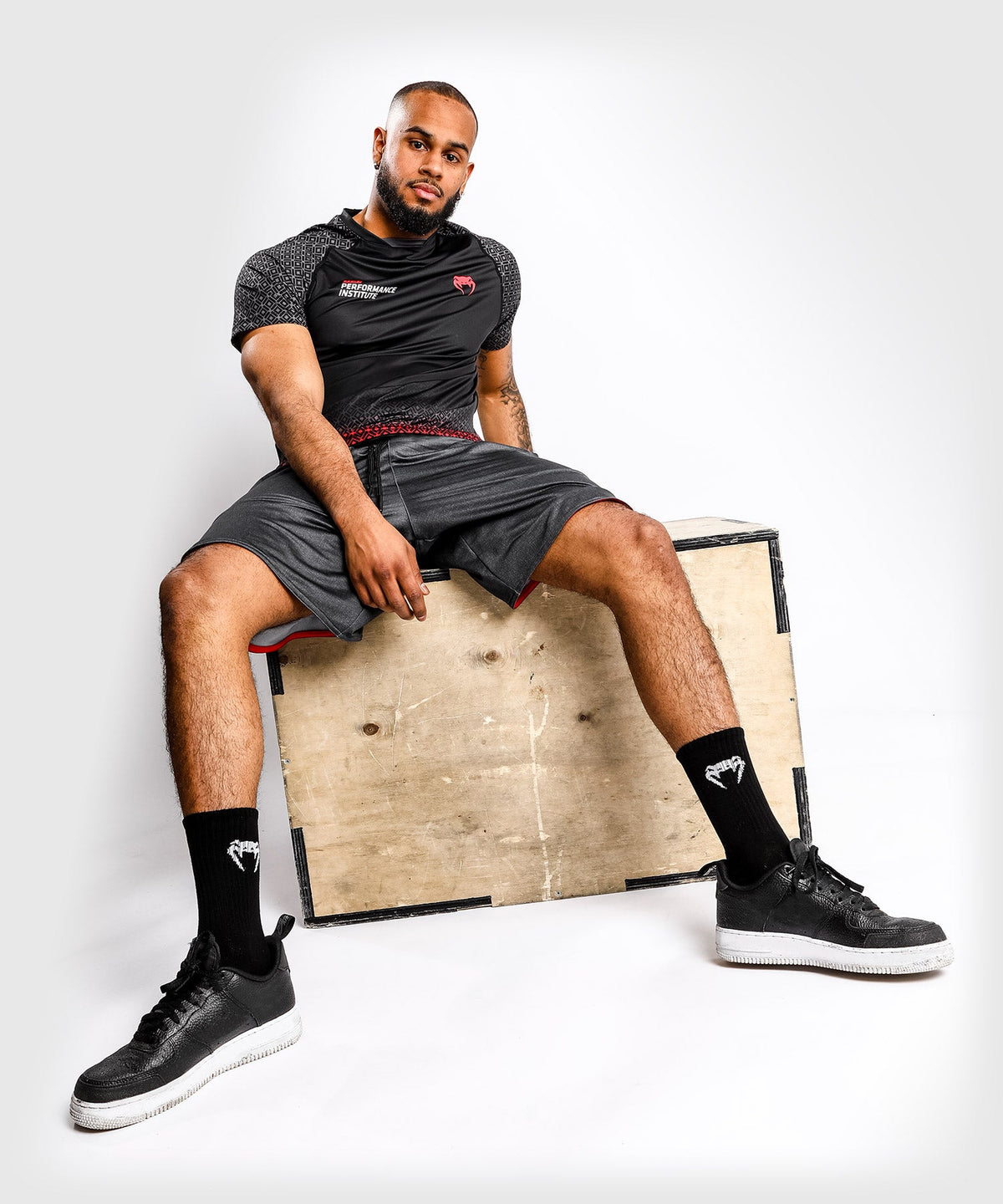 T-Shirt Dry Tech UFC Venum Performance Institute - Noir/Rouge